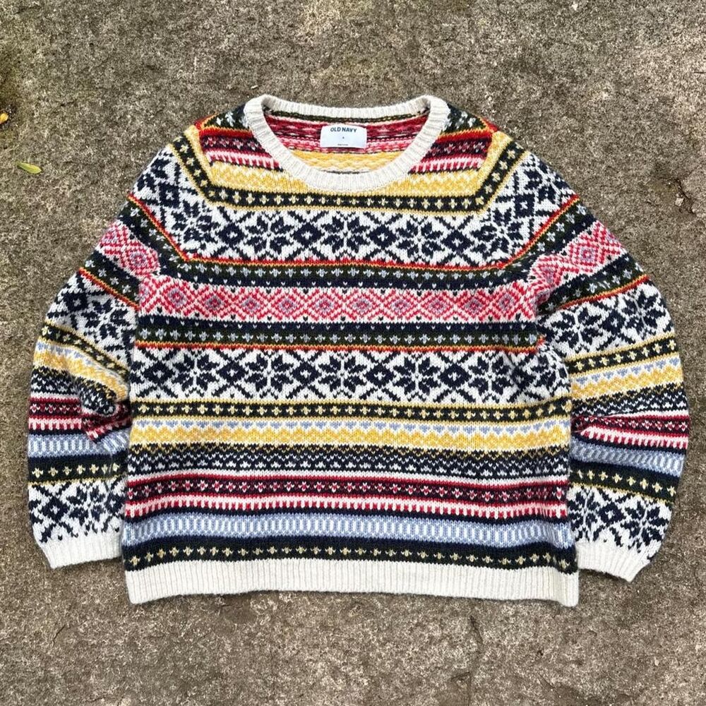 Womens Old Navy Multicolored Sweater SZ M